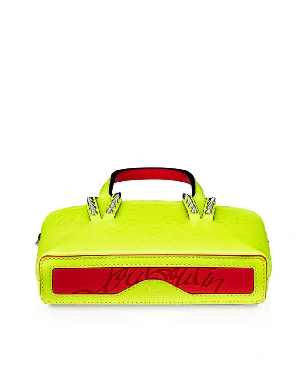 Cabata Nano Small Calf Leather Tote Bag in Fluo Yellow