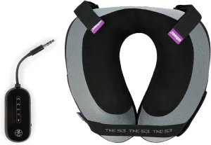 Cabeau Travel Bundle: 2-in-1 Audio Adapter   Evolution S3 Neck Pillow with 360° Support & Seat Straps (Berlin Grey)