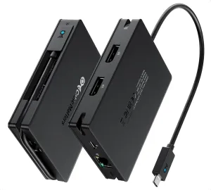 Cable Matters 8-in-1 Portable 40Gbps USB4 Hub (USB 4 Dock) Dual DisplayPort 4K@60Hz, Single DP 4K@240Hz/8K@60Hz, 100W PD, Gigabit Ethernet, Compatible with Thunderbolt 4 (*macOS's Display Limitation)