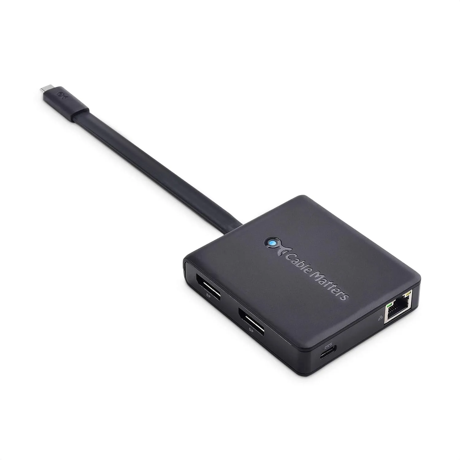 Cable Matters Dual 4K 60Hz Monitor USB C Hub with DisplayPort 1.4 and 100W Charging - macOS is Not Supported - Thunderbolt 3, Thunderbolt 4, USB4 Compatible for Surface Pro, XPS, Windows Only