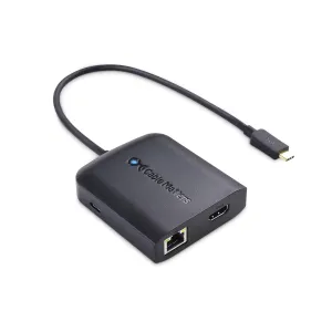 Cable Matters USB C Hub with HDMI 4K@60Hz, 100W Charging, Gigabit Ethernet, and 3X USB in Black - USB-C and Thunderbolt 4 / USB4 / Thunderbolt 3 Port Compatible with Surface Pro, MacBook Pro, Dell XPS
