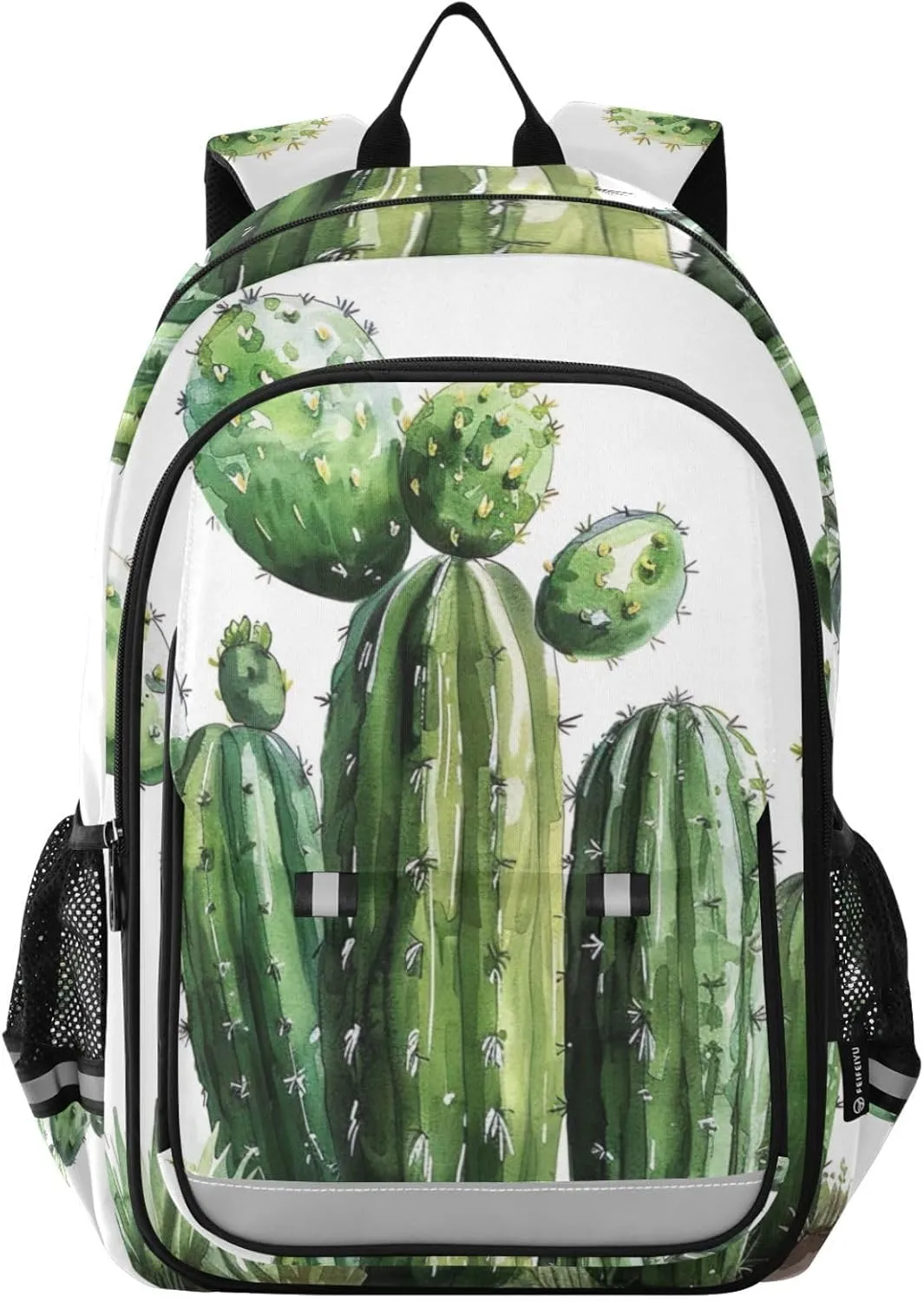 Cactus Watercolor Print Backpack for Boys Middle-School Elementary Bookbags 20325532
