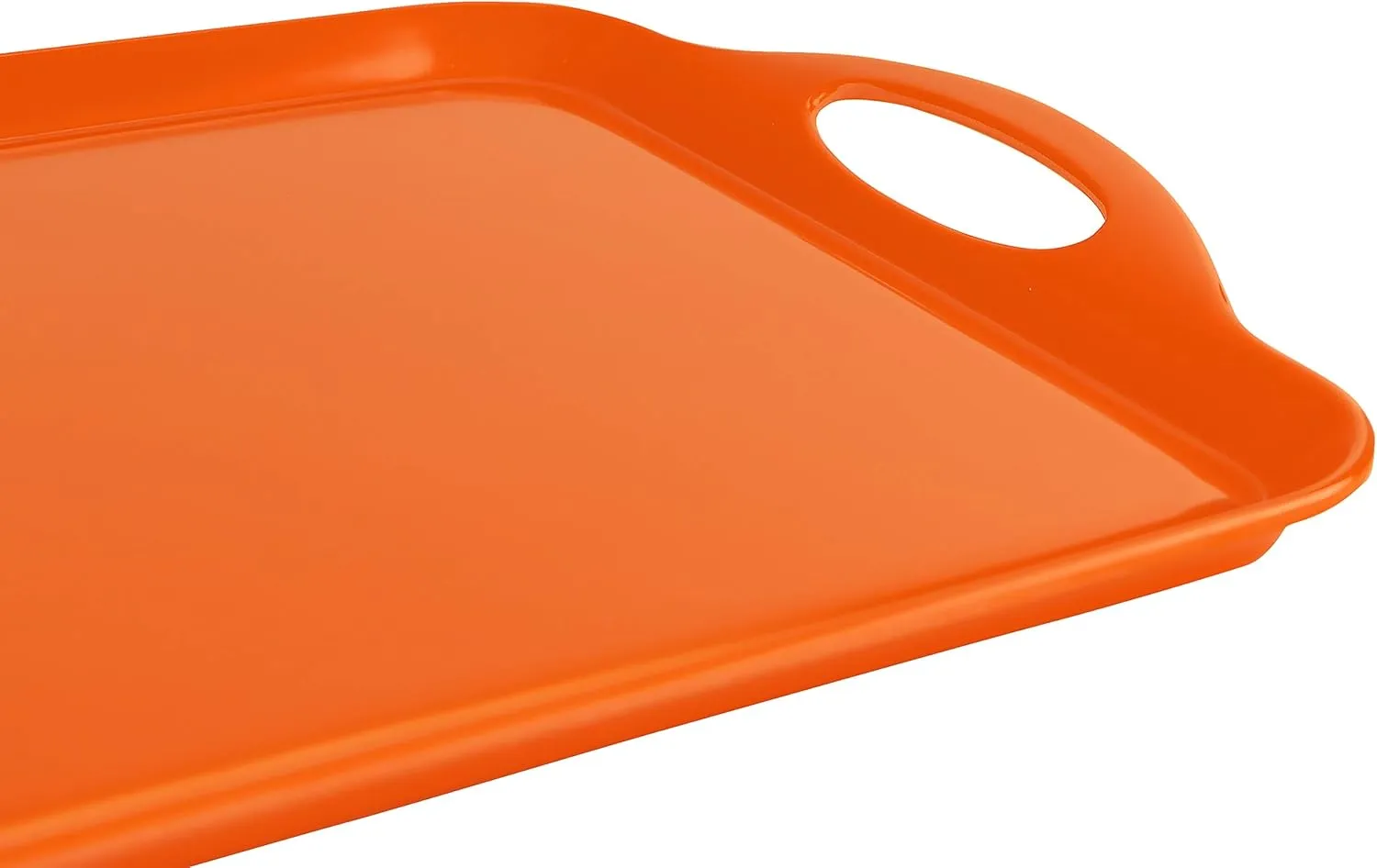 Calypso Basics by Reston Lloyd Melamine Rectangular Serving/Ottoman Tray with Handles