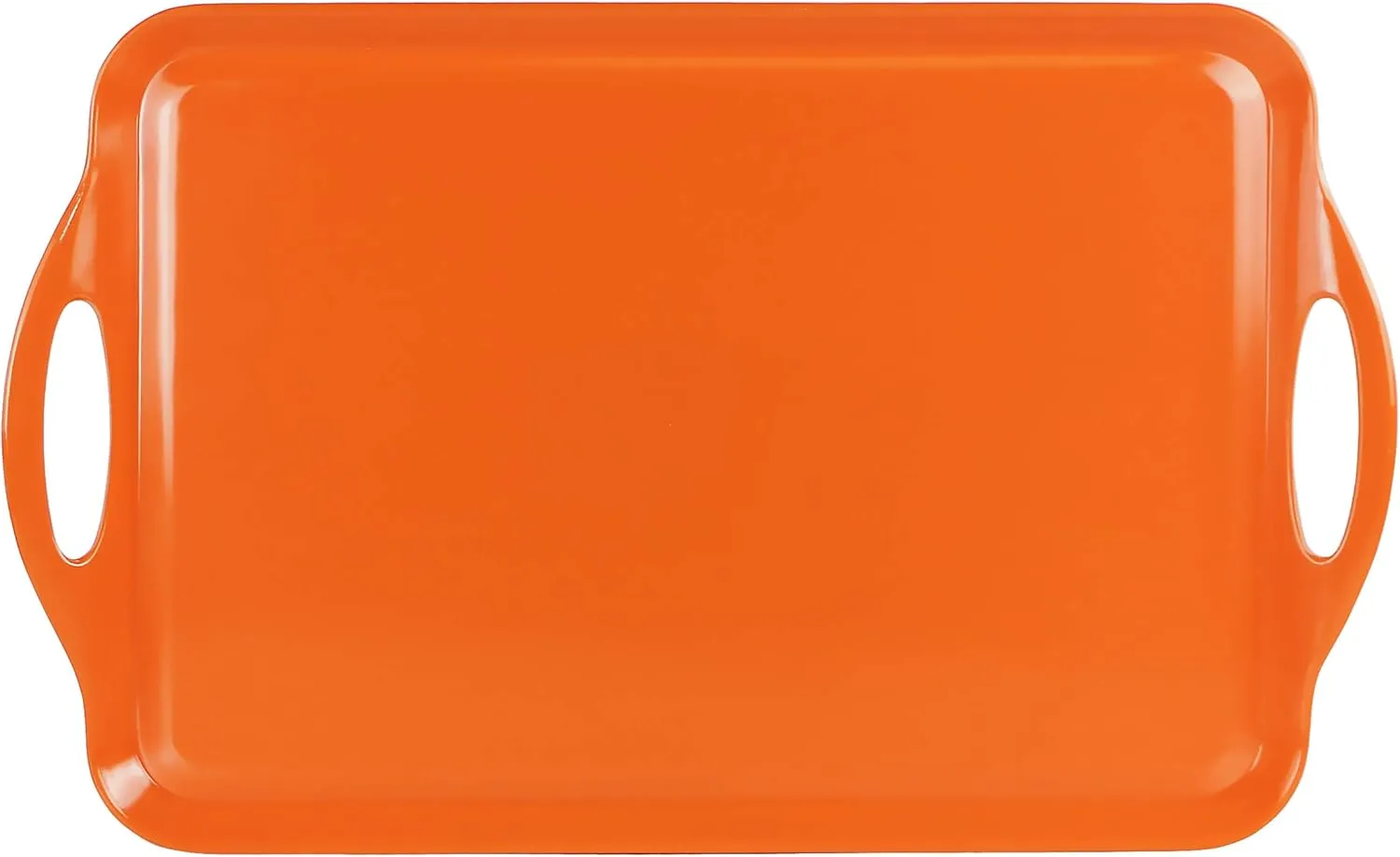Calypso Basics by Reston Lloyd Melamine Rectangular Serving/Ottoman Tray with Handles
