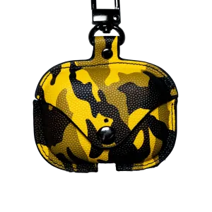 Camouflage Business Leather AirPods Case