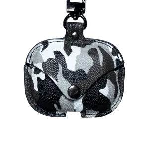 Camouflage Business Leather AirPods Case