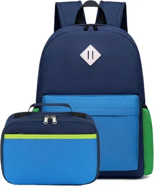 CAMTOP Backpack for Girls Boys Kids School Backpack with Lunch Box Preschool Kindergarten BookBag Set