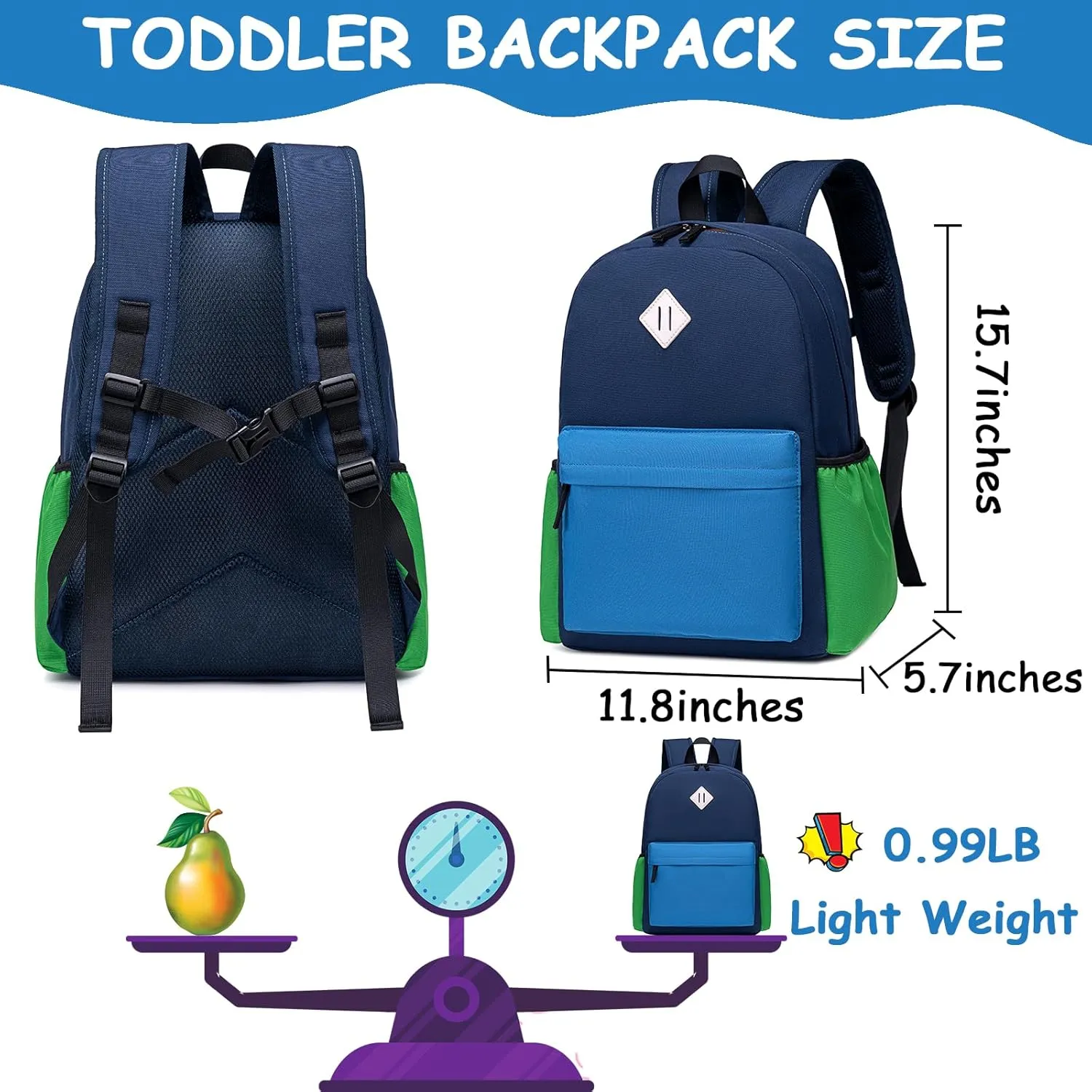 CAMTOP Backpack for Girls Boys Kids School Backpack with Lunch Box Preschool Kindergarten BookBag Set