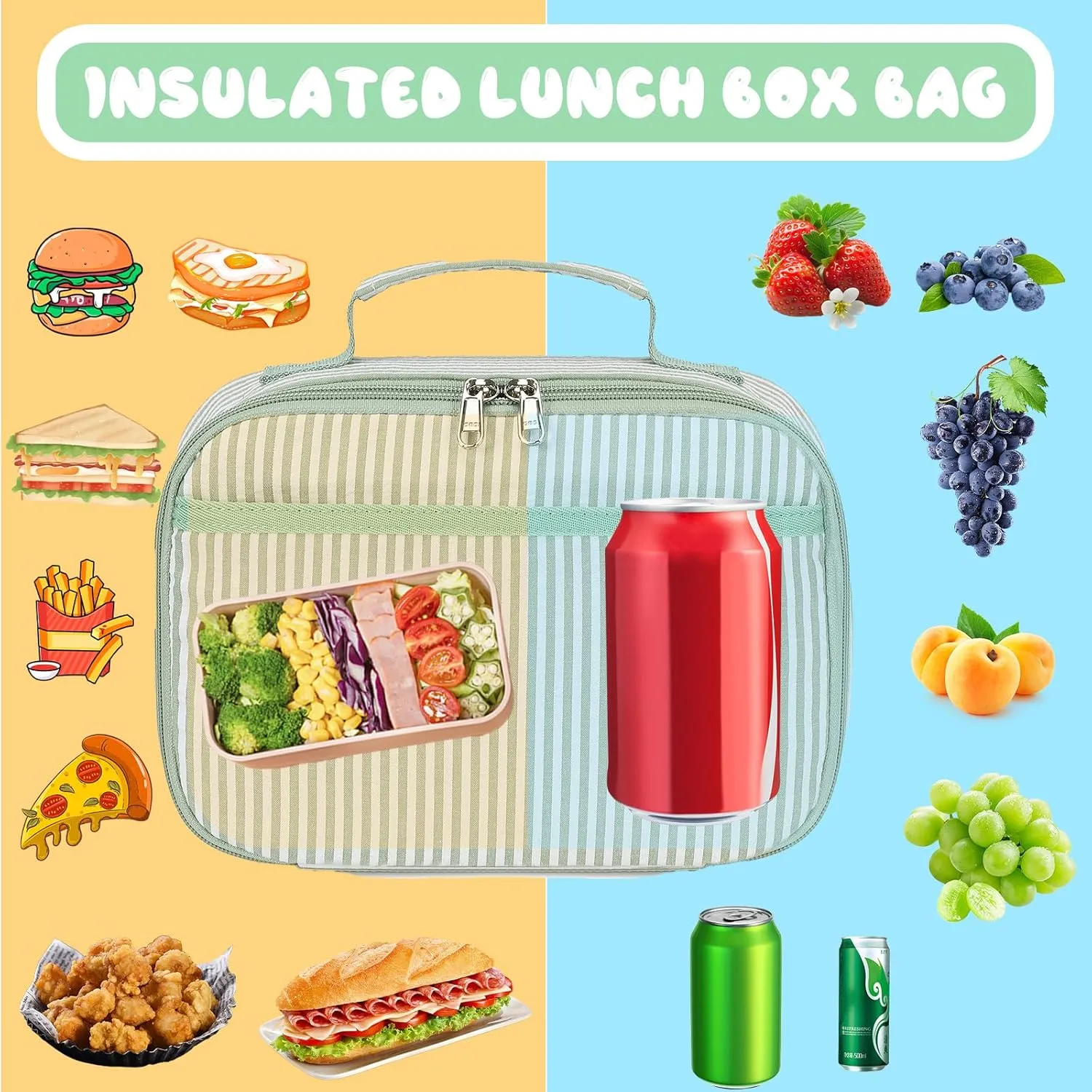 CAMTOP Backpack for Girls Boys Kids School Backpack with Lunch Box Preschool Kindergarten BookBag Set