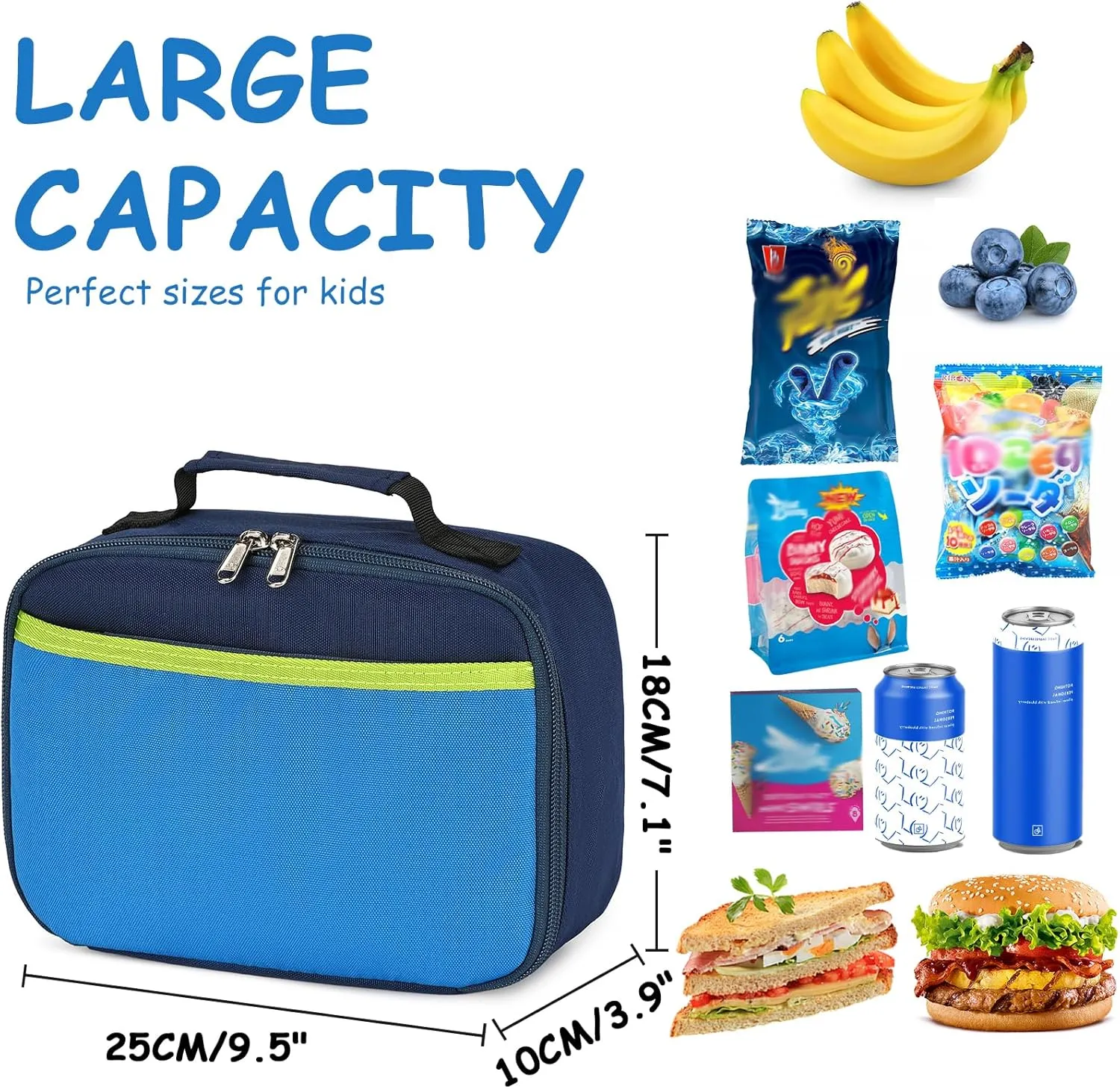 CAMTOP Backpack for Girls Boys Kids School Backpack with Lunch Box Preschool Kindergarten BookBag Set