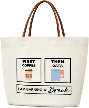 Canvas Tote for Women - Reusable Grocery Shopping Bag With Handles