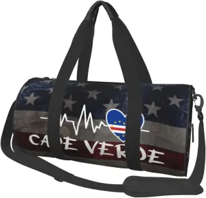 Cape Verde Heartbeat Duffel Bag Gym Bag Travel Sports Tote Large Foldable Beach Swim Yoga9