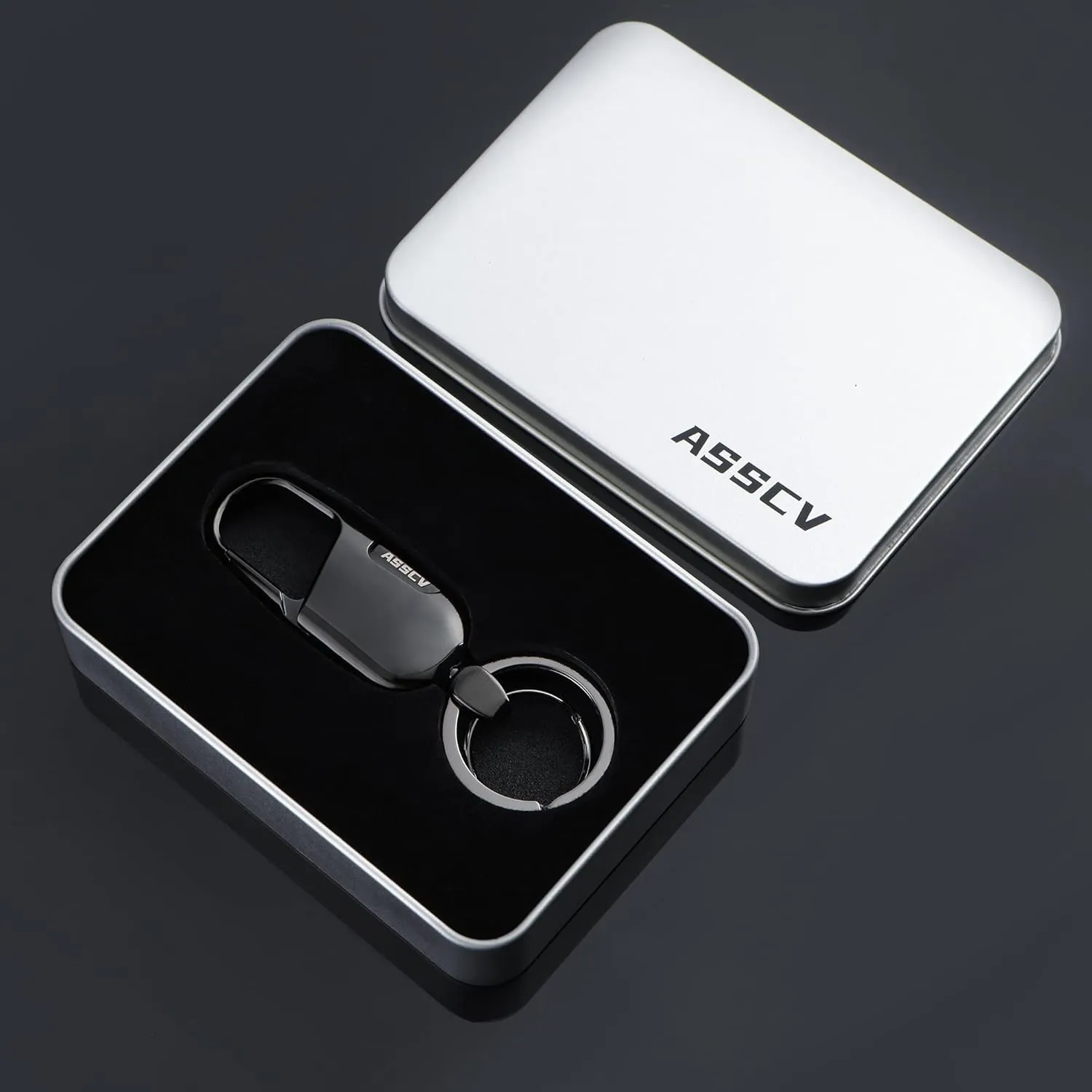 Car Keys Keychain, Heavy Duty Keychains,Car Key Fob Accessory For Men and Women,With Elegant Metal Box