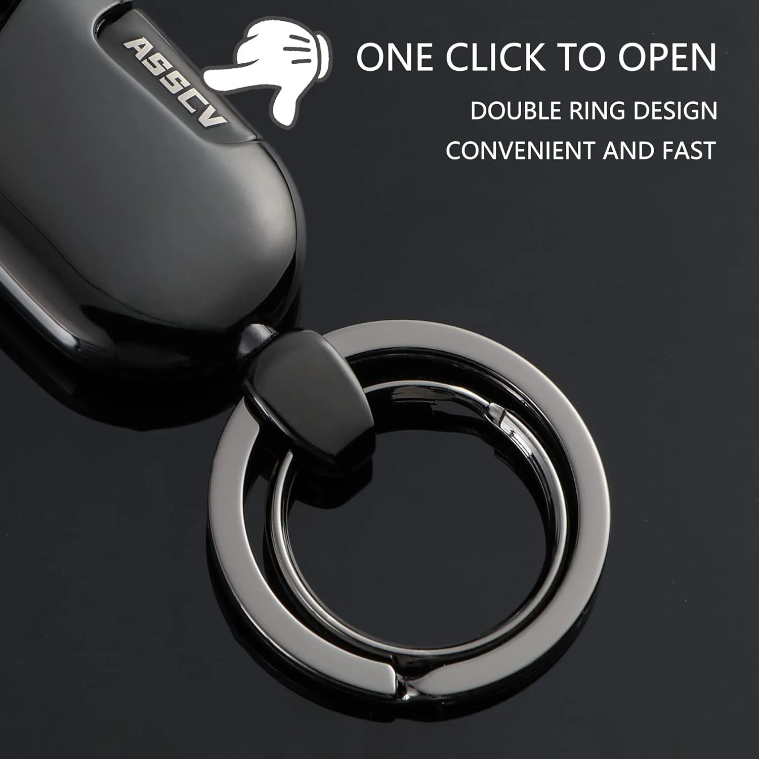 Car Keys Keychain, Heavy Duty Keychains,Car Key Fob Accessory For Men and Women,With Elegant Metal Box