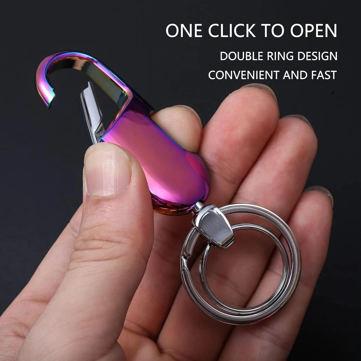 Car Keys Keychain, Heavy Duty Keychains,Car Key Fob Accessory For Men and Women,With Elegant Metal Box