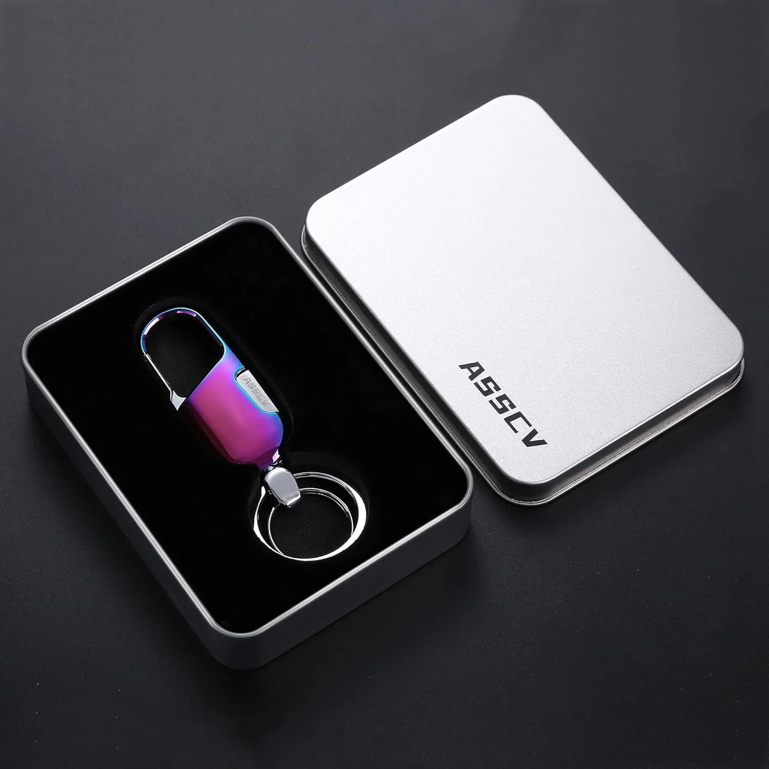 Car Keys Keychain, Heavy Duty Keychains,Car Key Fob Accessory For Men and Women,With Elegant Metal Box
