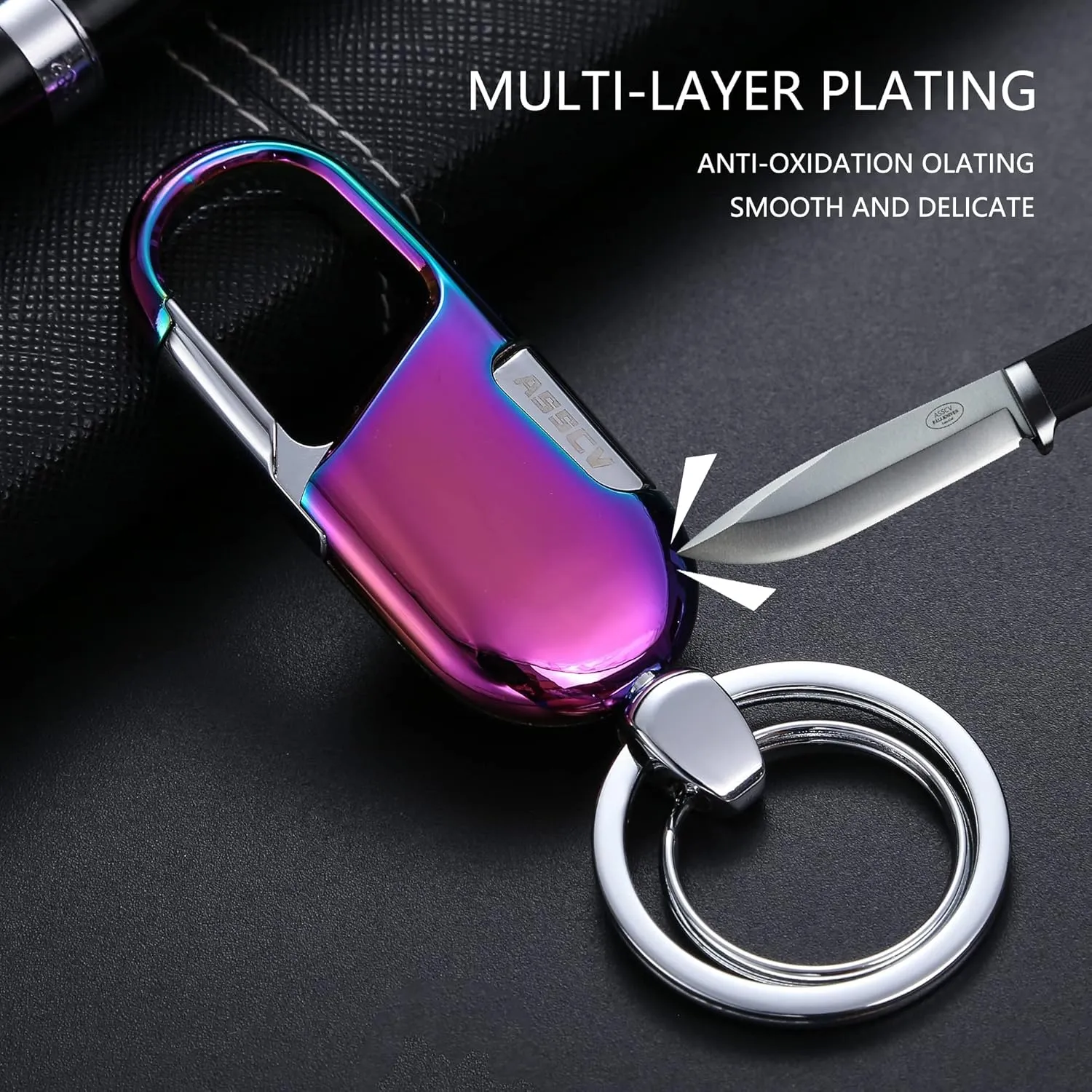 Car Keys Keychain, Heavy Duty Keychains,Car Key Fob Accessory For Men and Women,With Elegant Metal Box