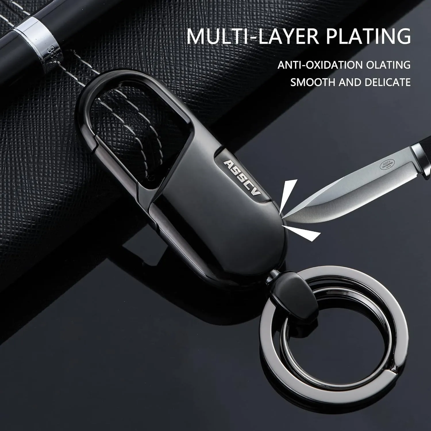 Car Keys Keychain, Heavy Duty Keychains,Car Key Fob Accessory For Men and Women,With Elegant Metal Box