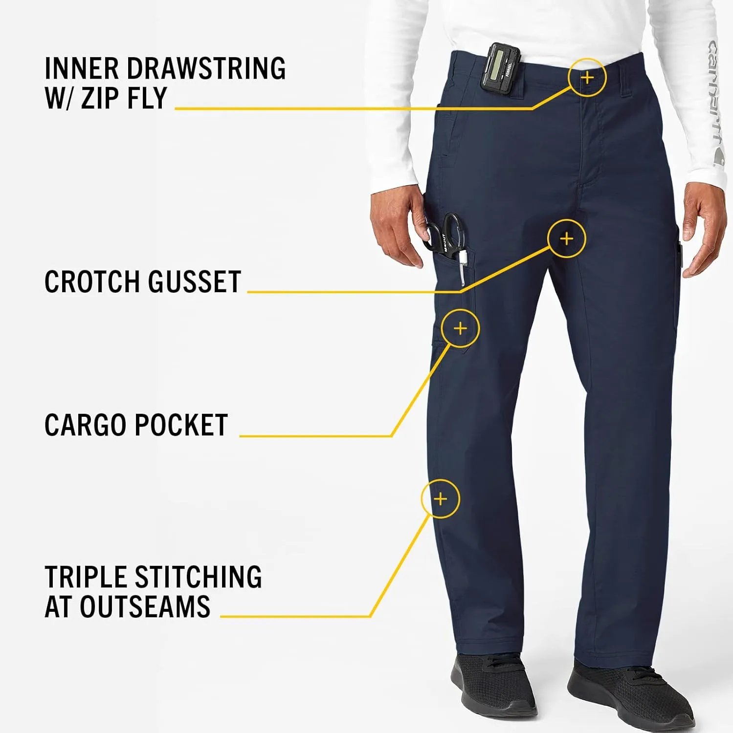 Carhartt Men's Rugged Flex Modern Fit Ristop Straight Leg Cargo Pant