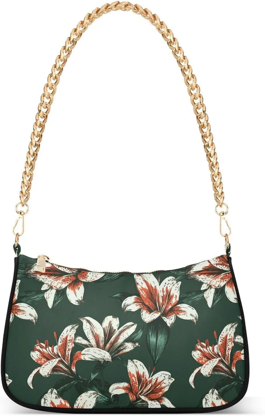 Carnival Lilies White Red trendy chain fashion shoulder bag hand bags for women for traveling