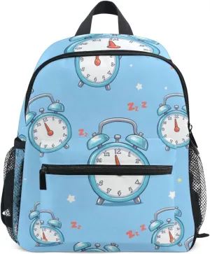 Cartoon Alarm Clock Kids Backpack for Girls Boys School Bookbag Toddler Preschool Kindergarten Back Pack Children School Bag Rucksack