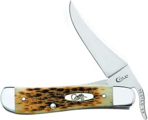 Case WR XX Pocket Knife Amber Jigged Bone Russlock Item #260 - (61953L SS) - Length Closed: 4 1/4 Inches