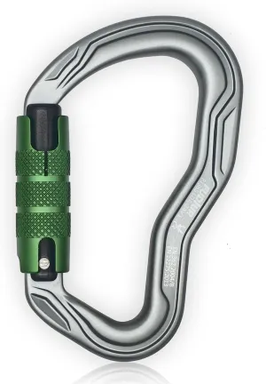 CE Certified 30KN Auto Locking Climbing Carabiner Clip Twist Lock Heavy Duty Climbing Carabiner for Rock Climbing, Hammocks, Rappelling, Rescue, and Hunting D-Shaped 4.53 Inch