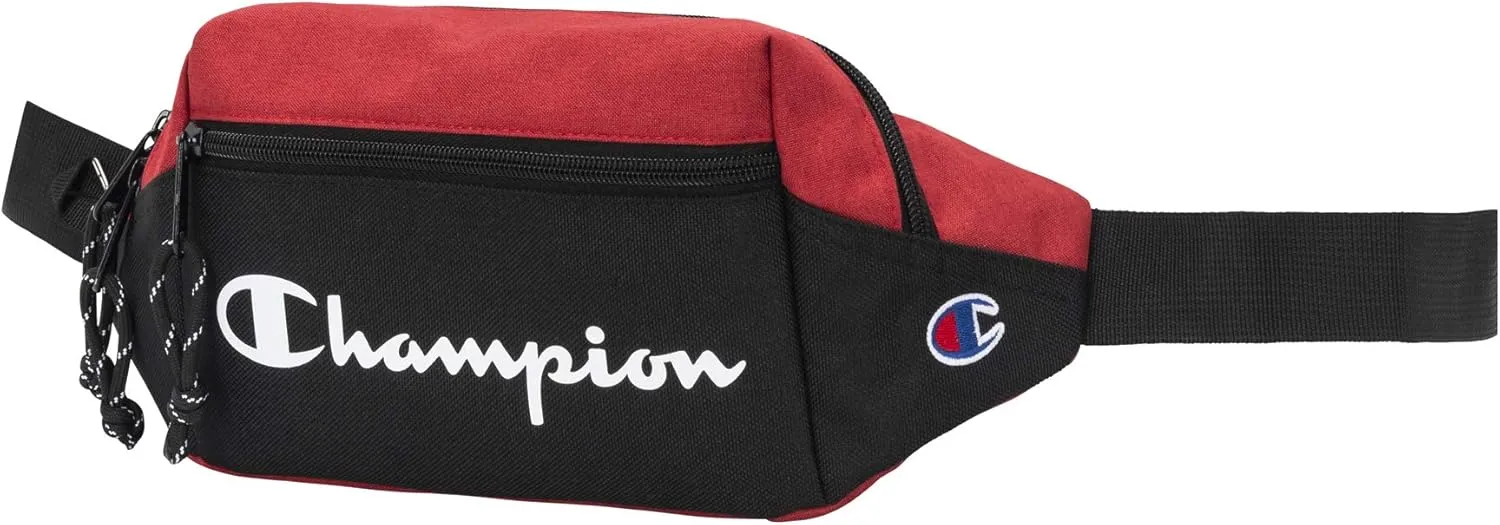 Champion Unisex Adult Prime Sling Fanny Waist Packs, Scarlet/Black, One Size US