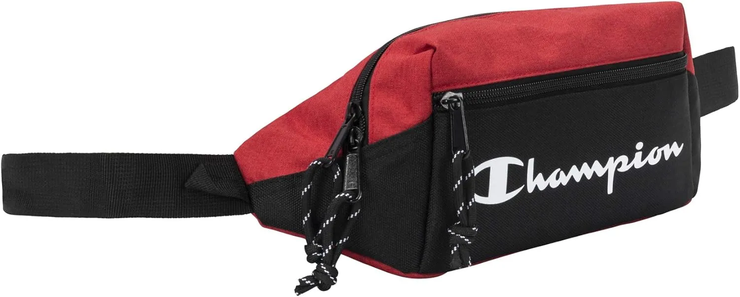 Champion Unisex Adult Prime Sling Fanny Waist Packs, Scarlet/Black, One Size US