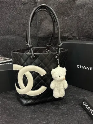 Chanel Black Cambon Basket Bag 20cm×25cm