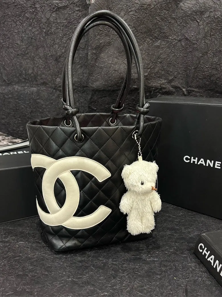 Chanel Black Cambon Basket Bag 20cm×25cm