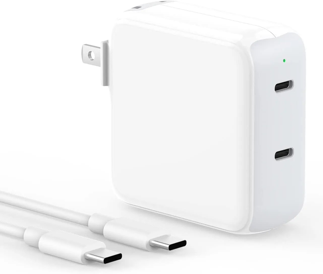 Charger for MacBook Air MacBook Pro 13 14 15 16 inch 2024 2023 2022 2021 2020 2019, M1 M2 M3, iPad Pro Air Mini, iPhone 15 Pro Max Plus, 67W Dual Port USB C Power Adapter, 6.6FT USB-C Charging Cable