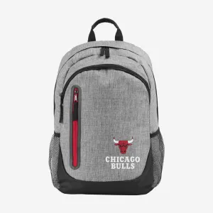 Chicago Bulls Heather Grey Bold Color Backpack
