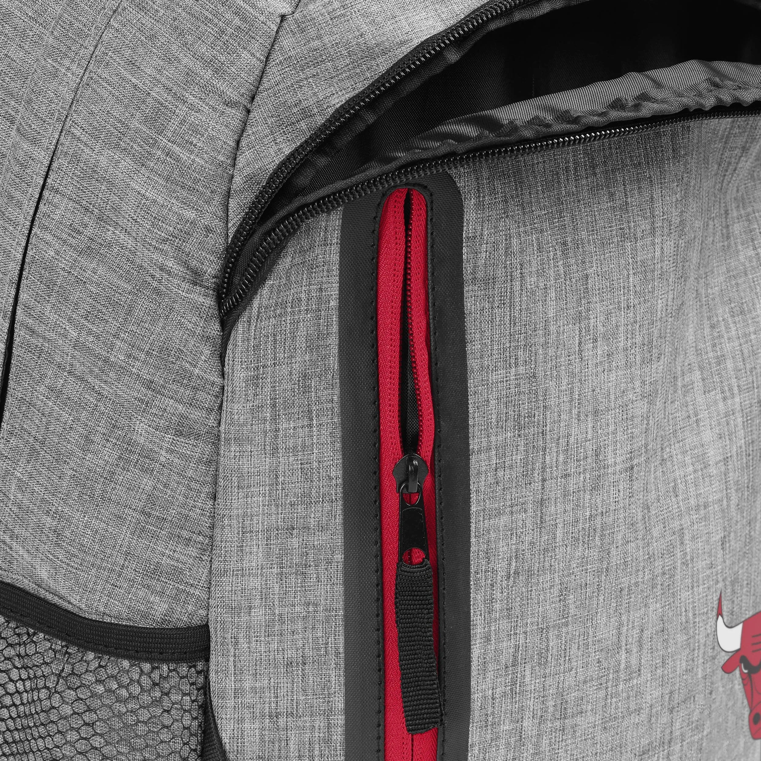 Chicago Bulls Heather Grey Bold Color Backpack