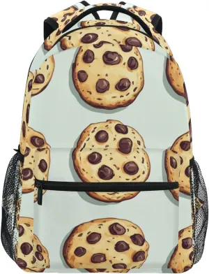 Chocolate Chip Cookies Boys Girls Kids School Backpacks Bookbag, School Bag Travel Backpack Daypack