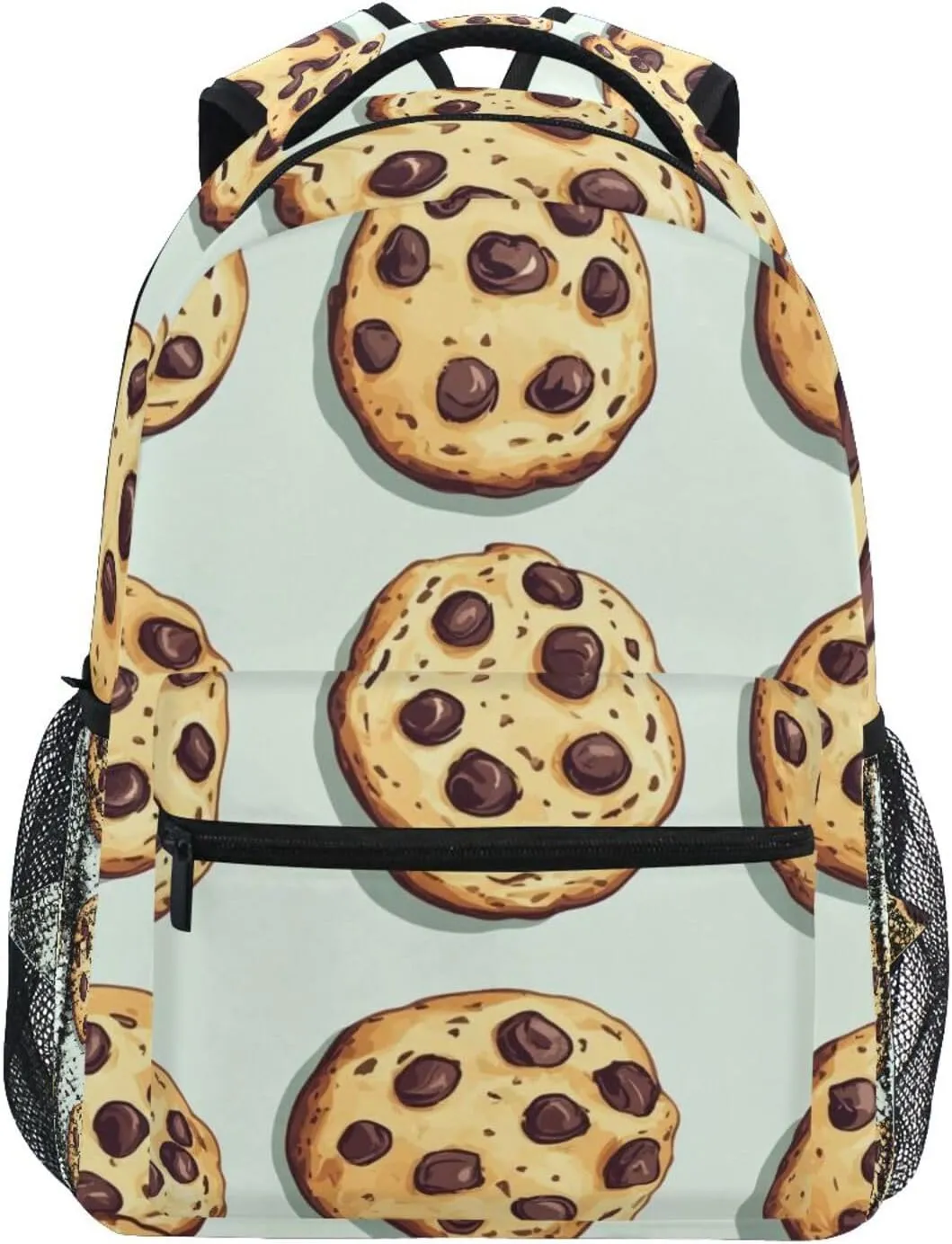 Chocolate Chip Cookies Boys Girls Kids School Backpacks Bookbag, School Bag Travel Backpack Daypack