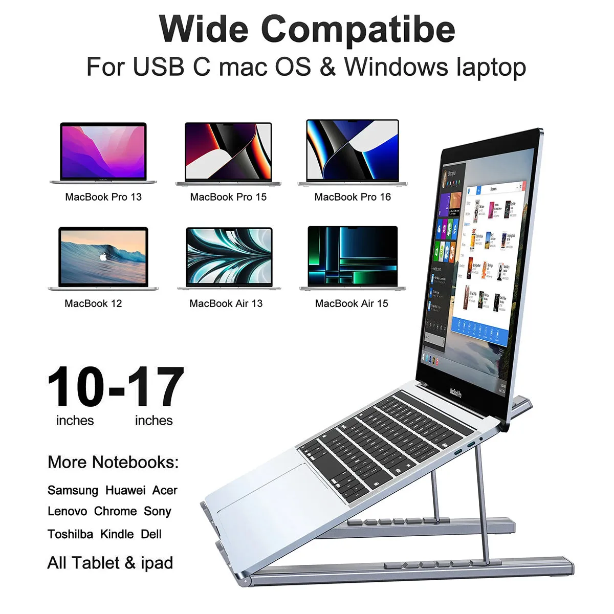 Choetech 7-in-1 USB-C HUB Stand HUB-M48 (Gray)