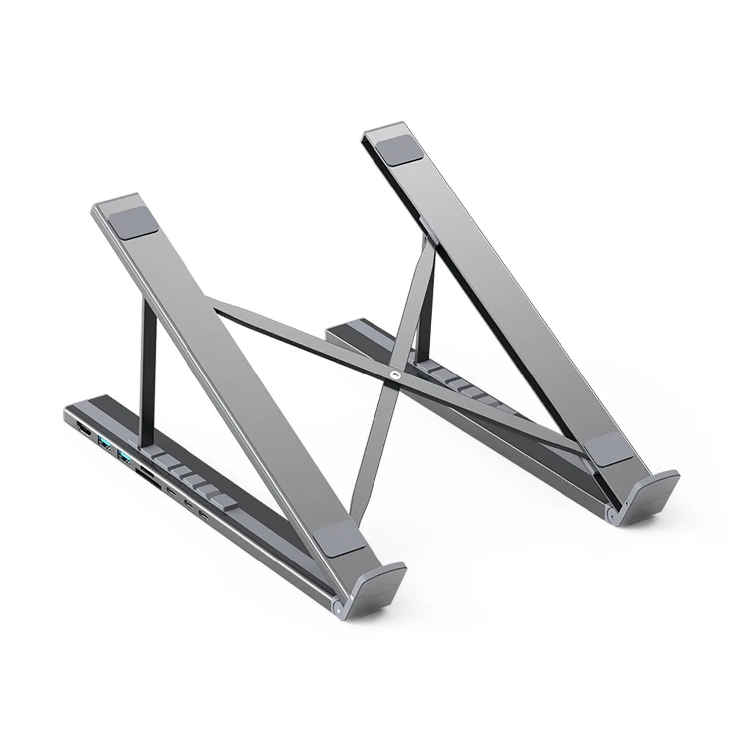 CHOETECH HUB-M48 7-in-1 Hub   Foldable Laptop stand USB-C to HDMI 4K/USB-A/TF&SD/USB-C with PD Charging