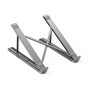 CHOETECH HUB-M48 7-in-1 Hub   Foldable Laptop stand USB-C to HDMI 4K/USB-A/TF&SD/USB-C with PD Charging