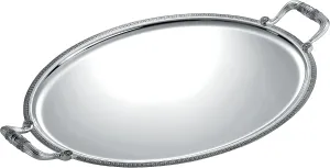 Christofle Malmaison Silver-Plated Oval Serving Tray with Handles #4200810