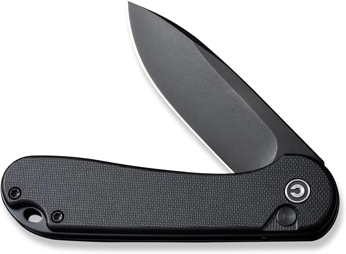 CIVIVI Elementum II Pocket Folding Knife, 2.96" Nitro-V Steel Blade G10 Handle Utility Knife with Deep Carry Pocket Clip for Camping Hiking Hunting C18062P-1