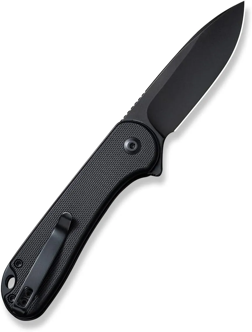 CIVIVI Elementum II Pocket Folding Knife, 2.96" Nitro-V Steel Blade G10 Handle Utility Knife with Deep Carry Pocket Clip for Camping Hiking Hunting C18062P-1