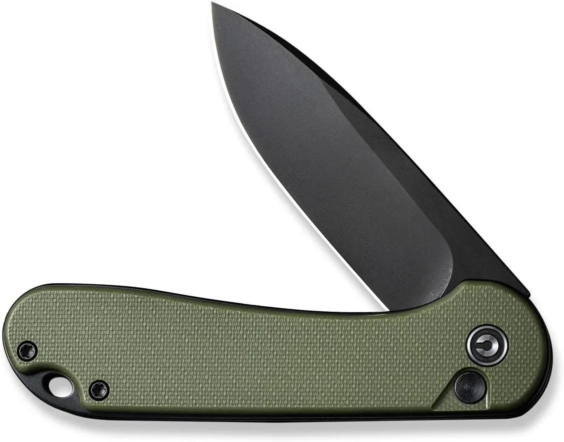 CIVIVI Elementum II Pocket Folding Knife, 2.96" Nitro-V Steel Blade G10 Handle Utility Knife with Deep Carry Pocket Clip for Camping Hiking Hunting C18062P-3