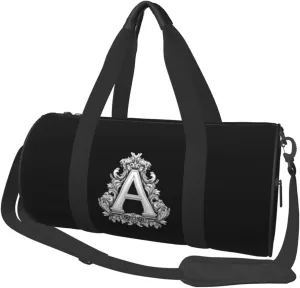 Classic Monogram Letter A Duffel Bag Gym Bag Travel Sports Tote Large Foldable Beach Swim Yoga8
