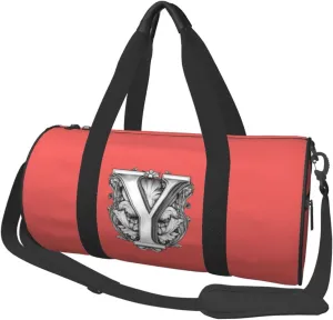 Classic Monogram Letter Y Duffel Bag Gym Bag Travel Sports Tote Large Foldable Beach Swim Yoga8