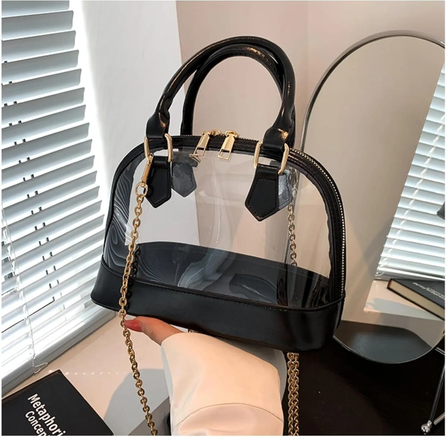 Clear Purse Stadium Approved Clear Crossbody Bag Shoulder Bag Women Handbag Purses Concerts Sports Events Festivals