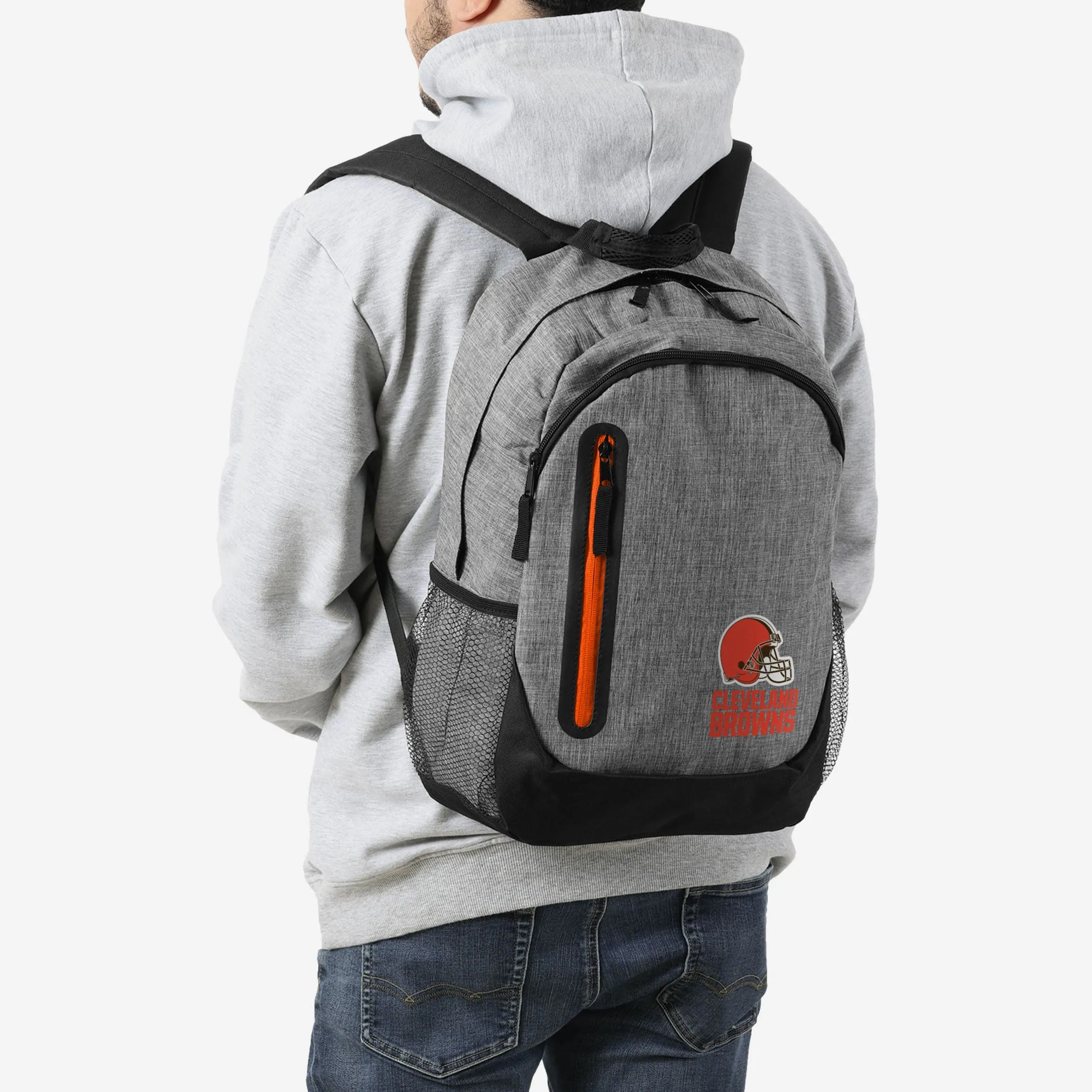 Cleveland Browns Heather Grey Bold Color Backpack