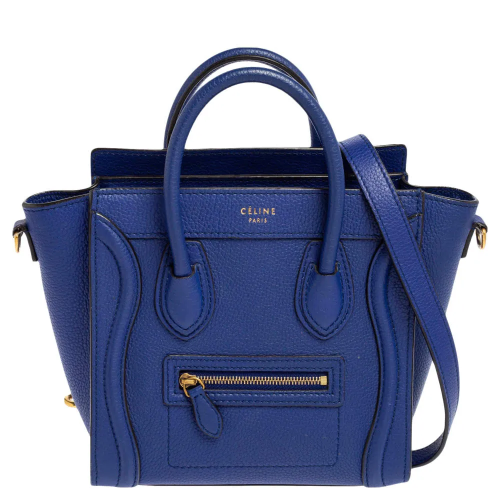 CÉLINE DRUMMED CALFSKIN  NANO BAG