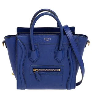 CÉLINE DRUMMED CALFSKIN  NANO BAG