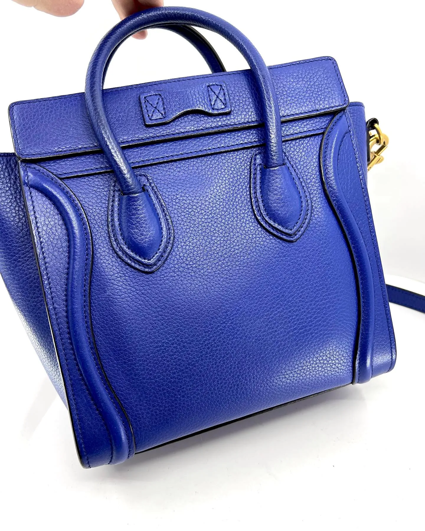 CÉLINE DRUMMED CALFSKIN  NANO BAG